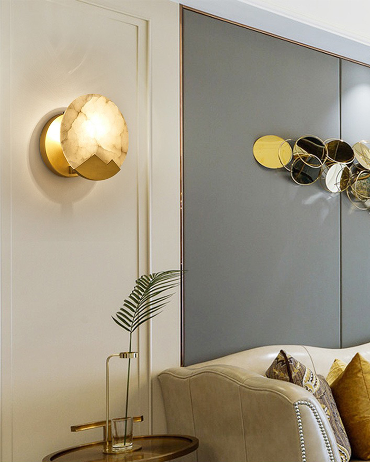 Moonrise Alabaster Wall Light