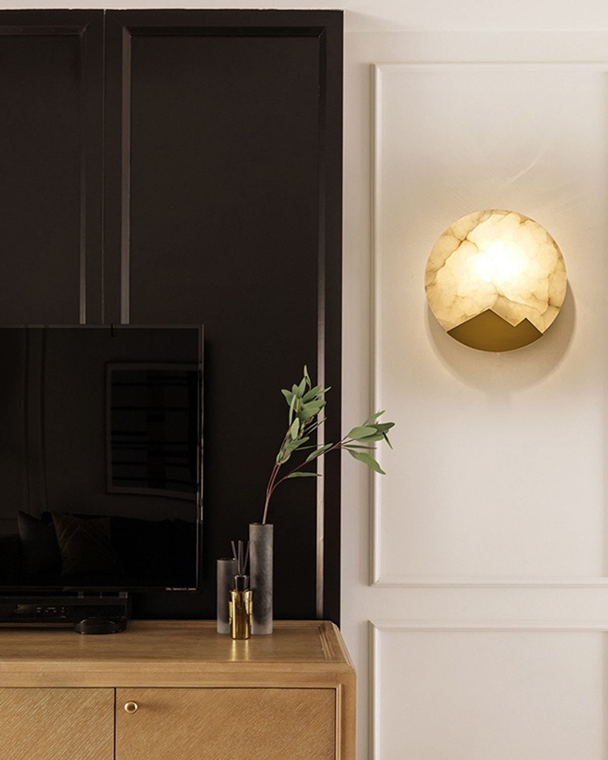Moonrise Alabaster Wall Light
