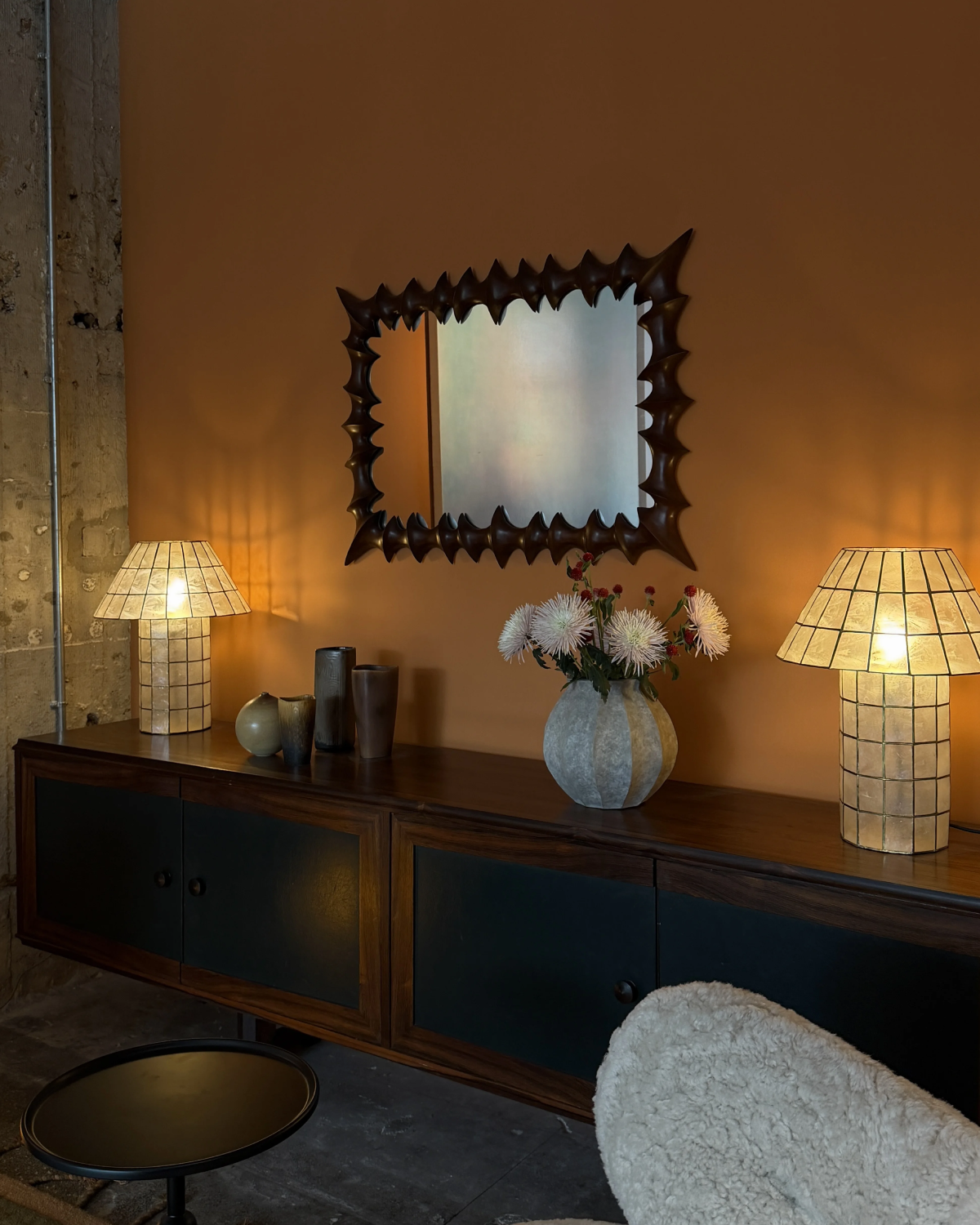 Moonveil Shell Table Lamp