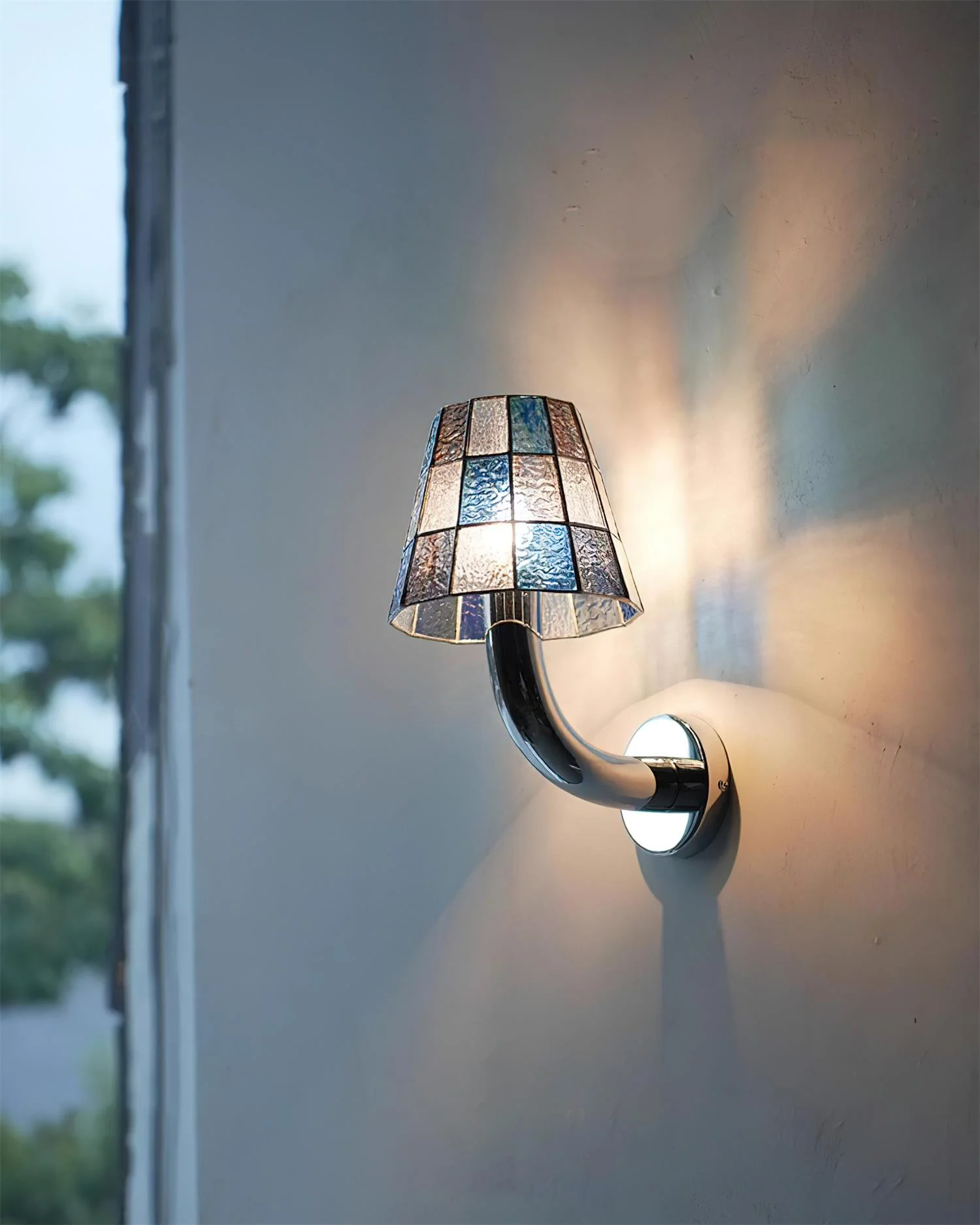 Mosaic Drift Arc Wall Sconce