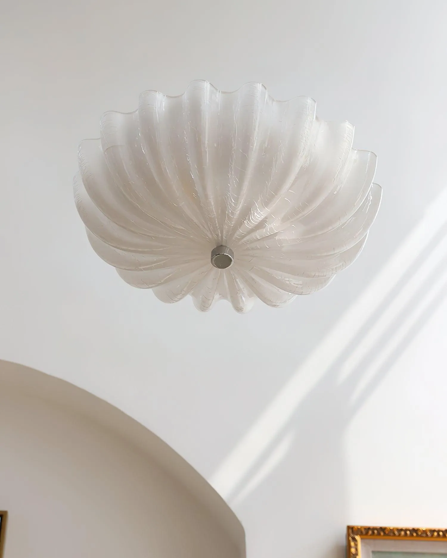 Murano Glass Flush Ceiling Light