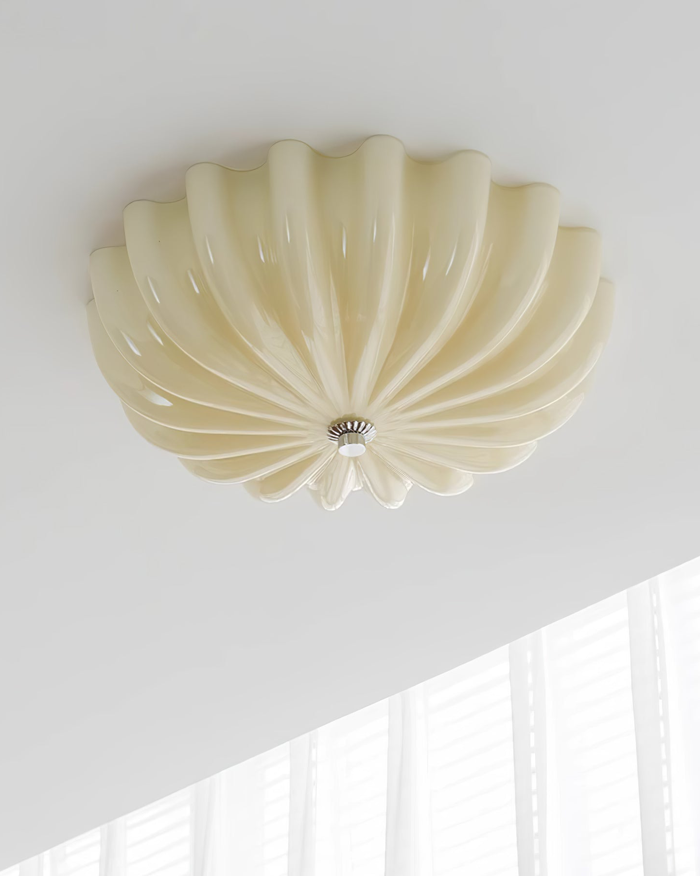 Murano Glass Flush Ceiling Light