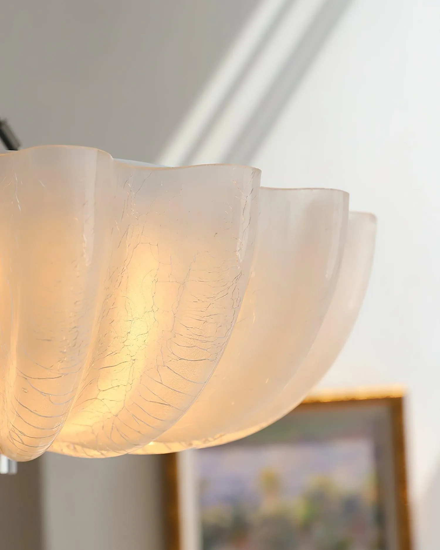 Murano Glass Flush Ceiling Light