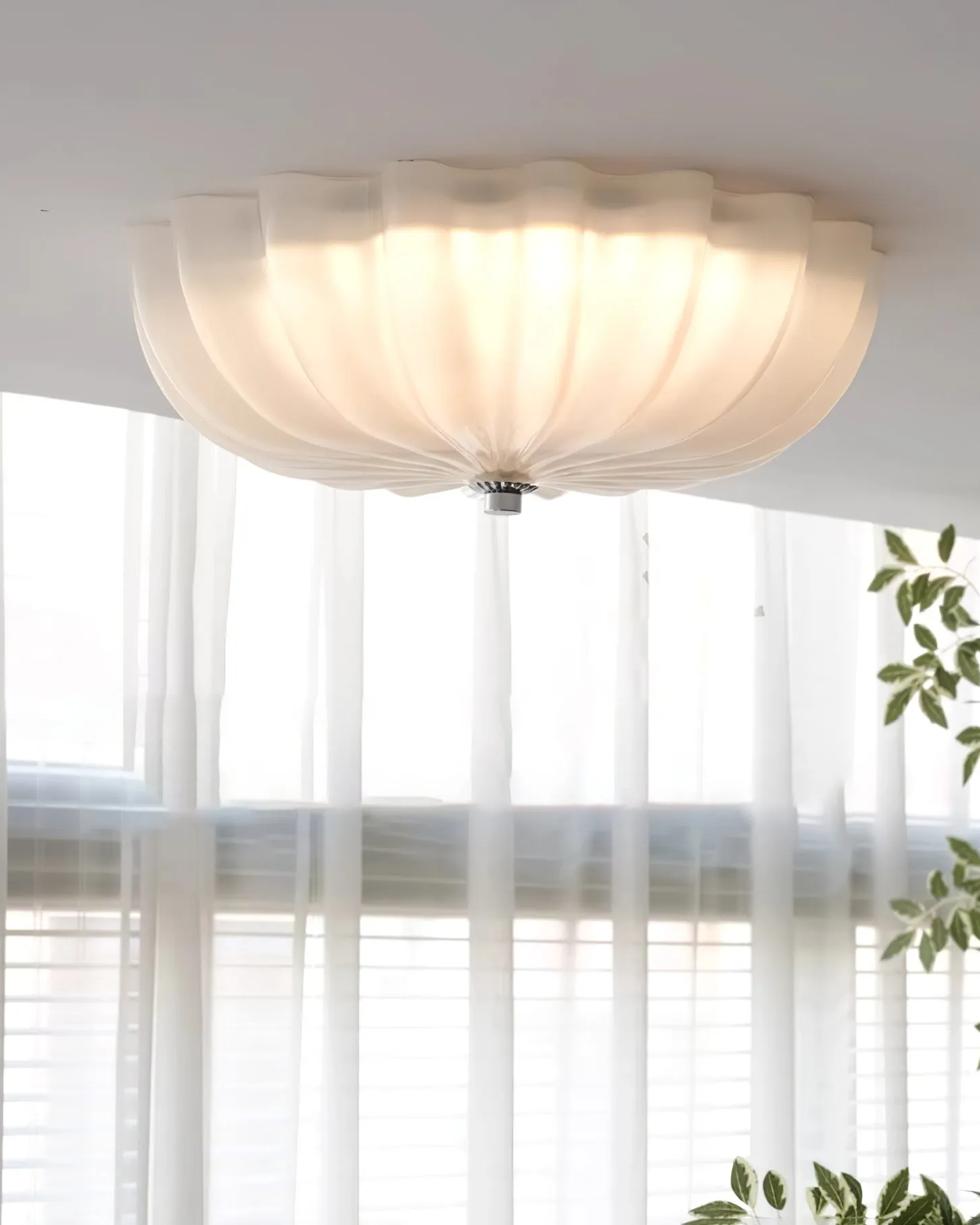 Murano Glass Flush Ceiling Light