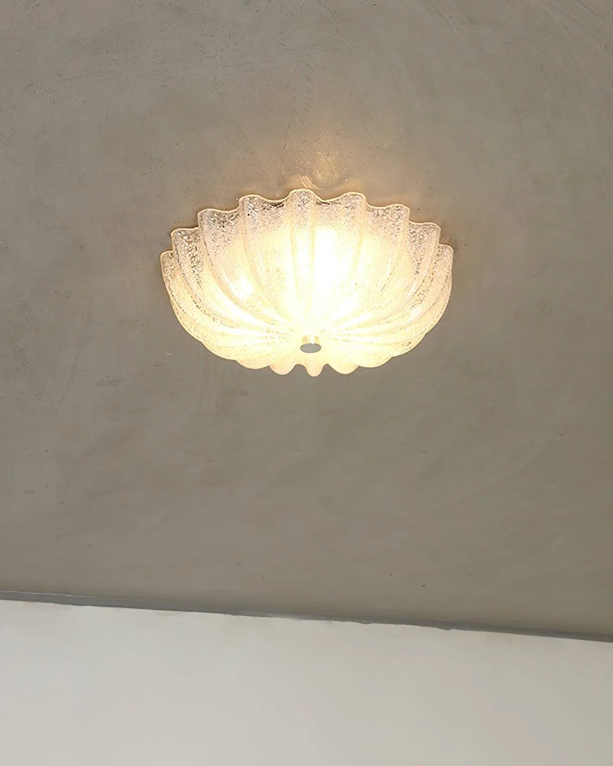 Murano Glass Flush Ceiling Light