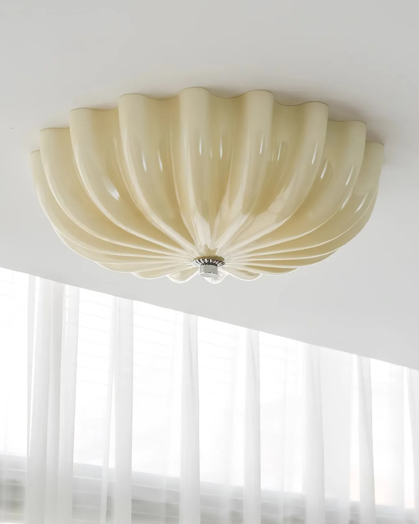 Murano Glass Flush Ceiling Light