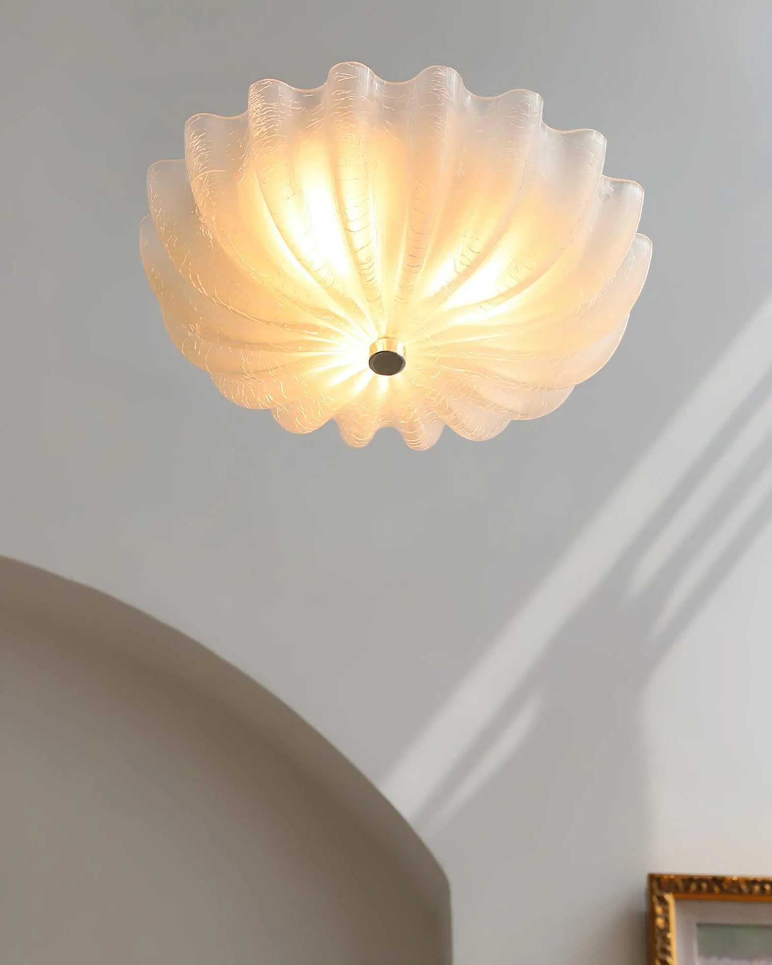 Murano Glass Flush Ceiling Light