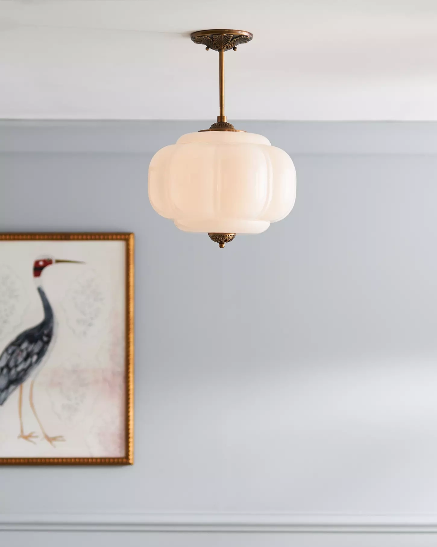 Murano Pumpkin Glass Pendant Lamp