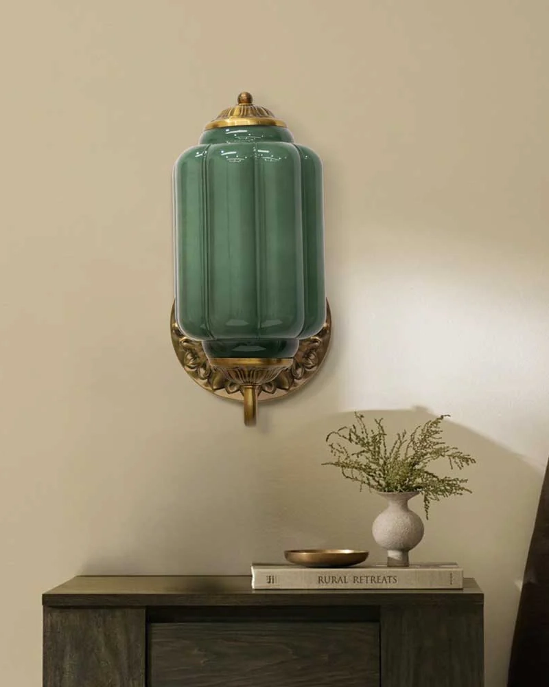 Murano Pumpkin Glass Wall Lamp