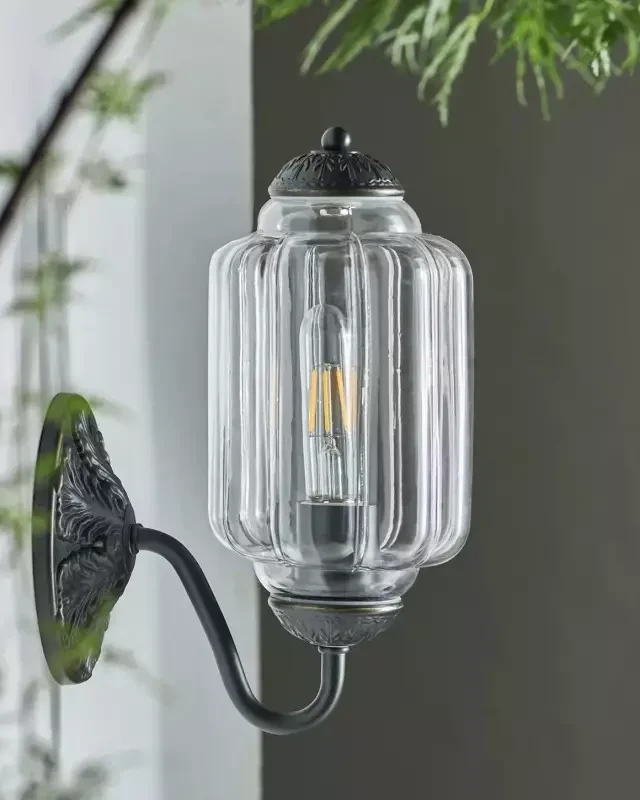 Murano Pumpkin Glass Wall Lamp