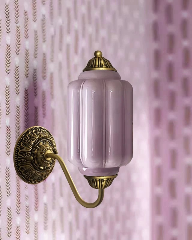 Murano Pumpkin Glass Wall Lamp