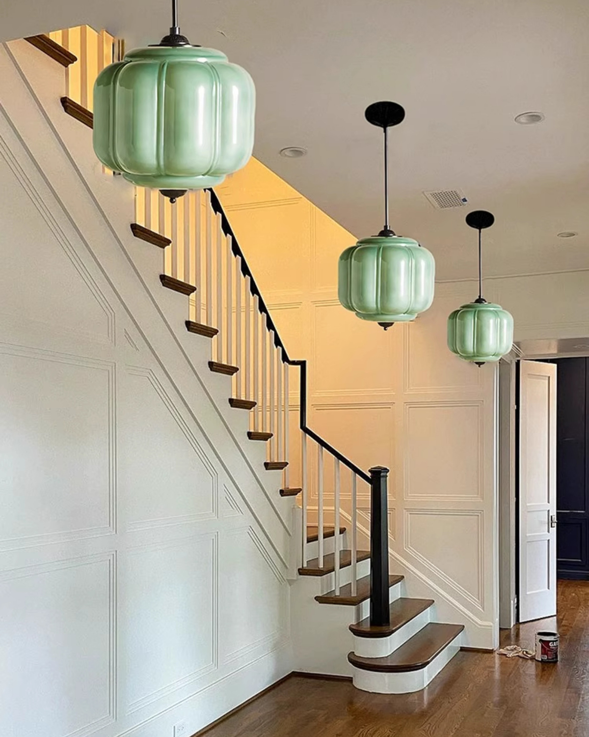 Murano Pumpkin Glass Pendant Lamp