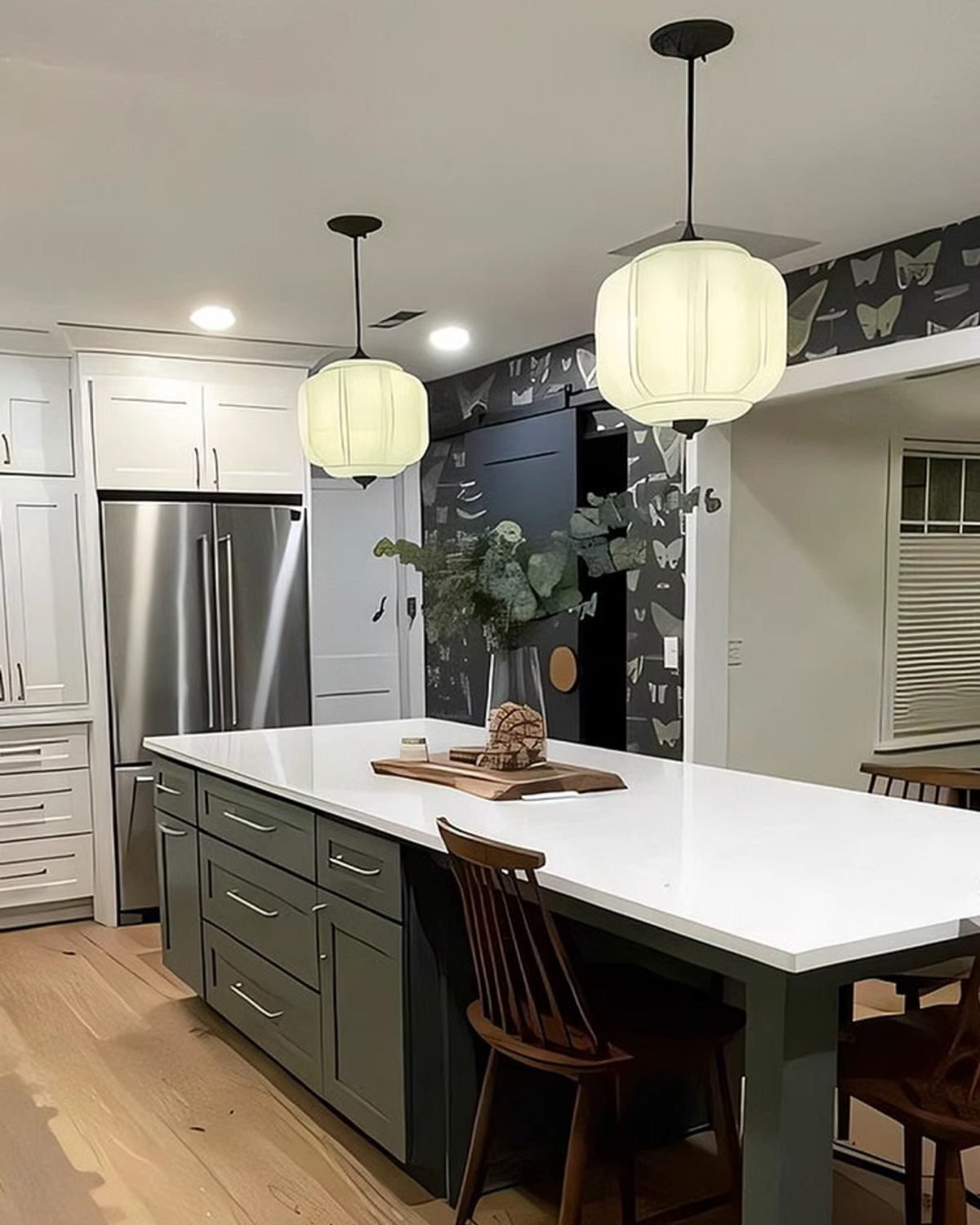 Murano Pumpkin Glass Pendant Lamp