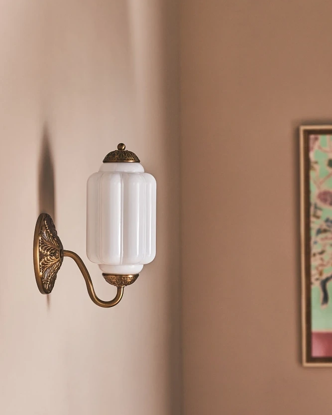 Murano Pumpkin Glass Wall Lamp