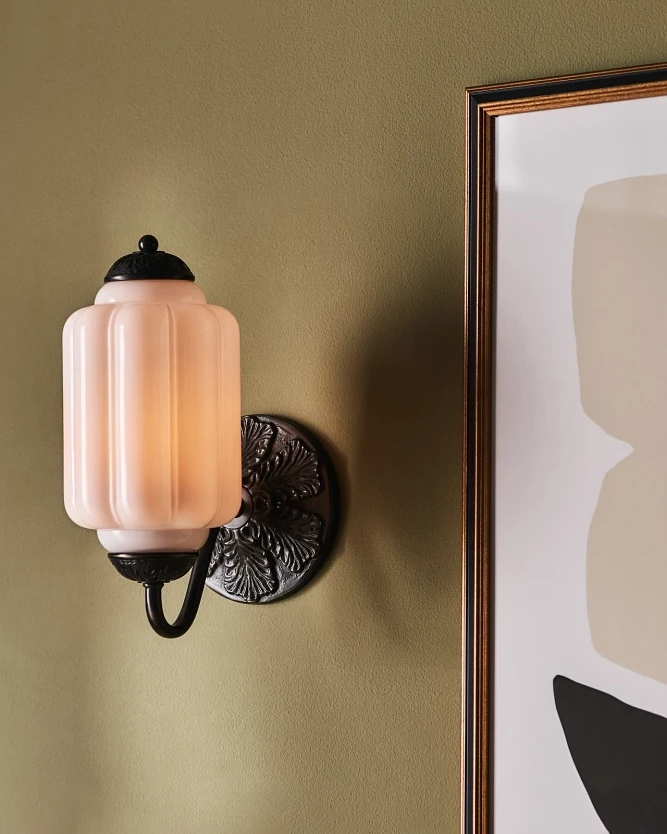 Murano Pumpkin Glass Wall Lamp