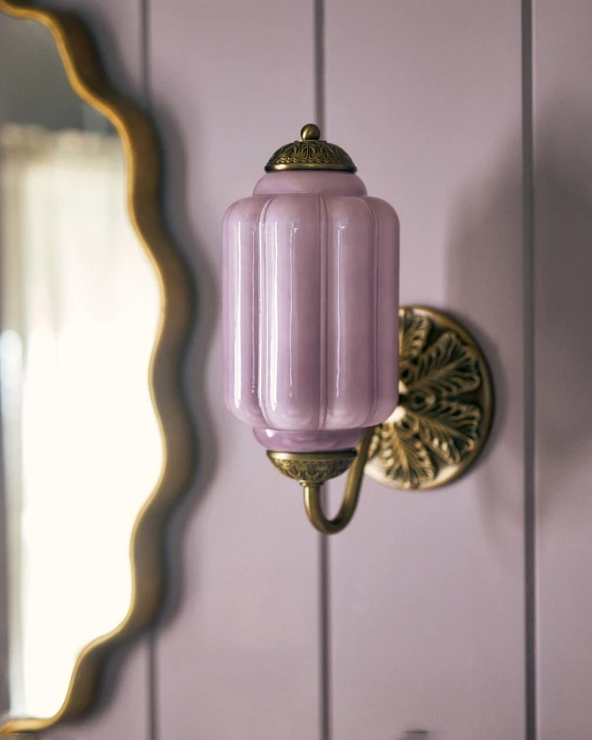 Murano Pumpkin Glass Wall Lamp