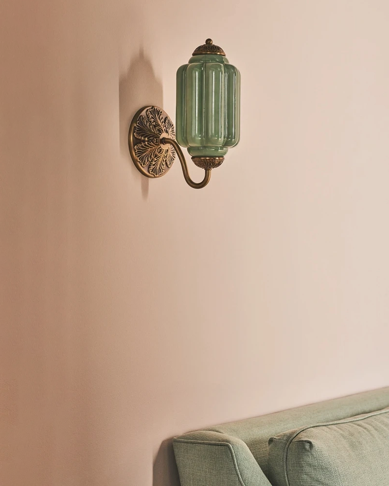 Murano Pumpkin Glass Wall Lamp