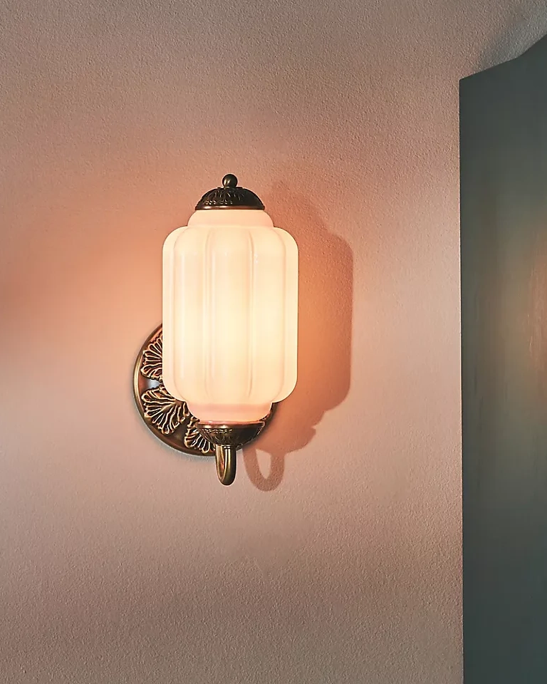 Murano Pumpkin Glass Wall Lamp
