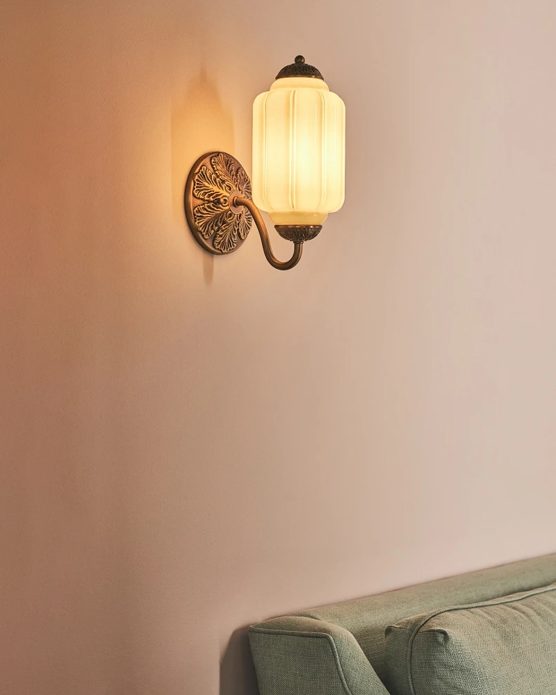 Murano Pumpkin Glass Wall Lamp