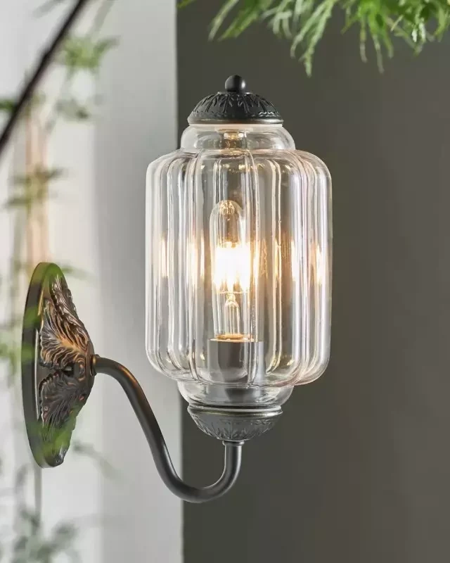 Murano Pumpkin Glass Wall Lamp