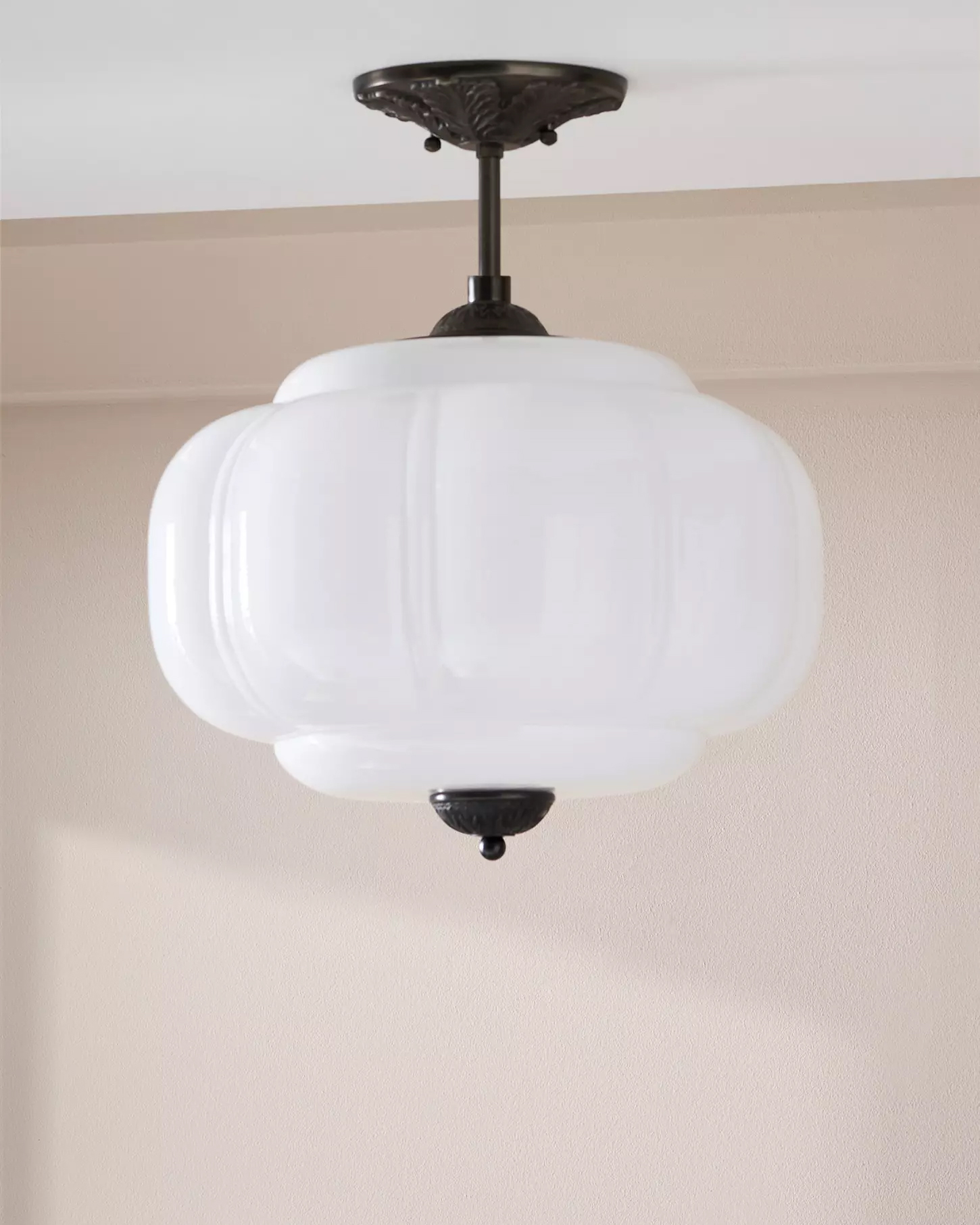 Murano Pumpkin Glass Pendant Lamp