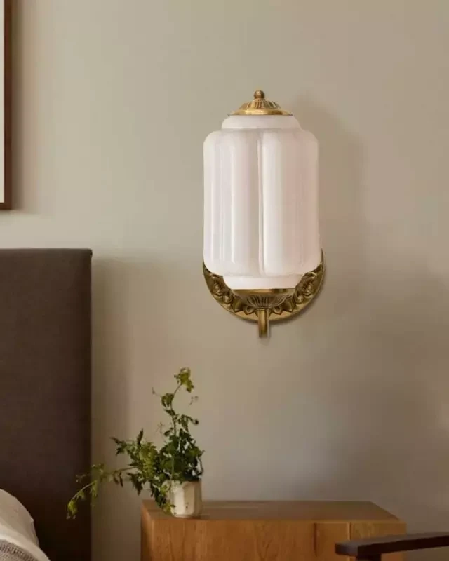 Murano Pumpkin Glass Wall Lamp