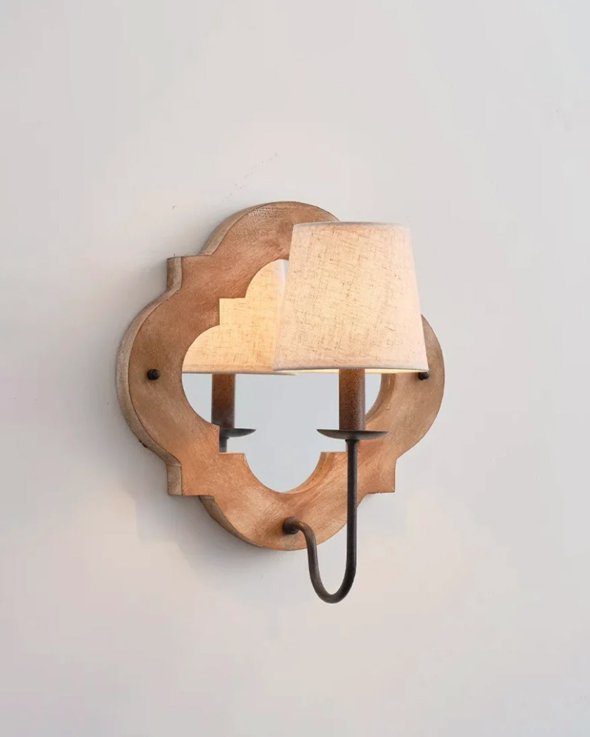 Rosette Mirror Wall Sconce