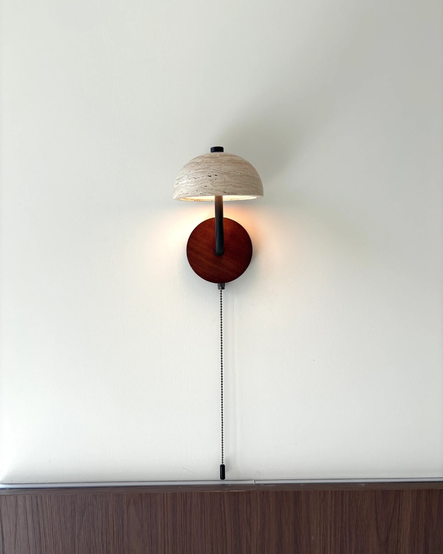 Nook Travertine Wall Sconce