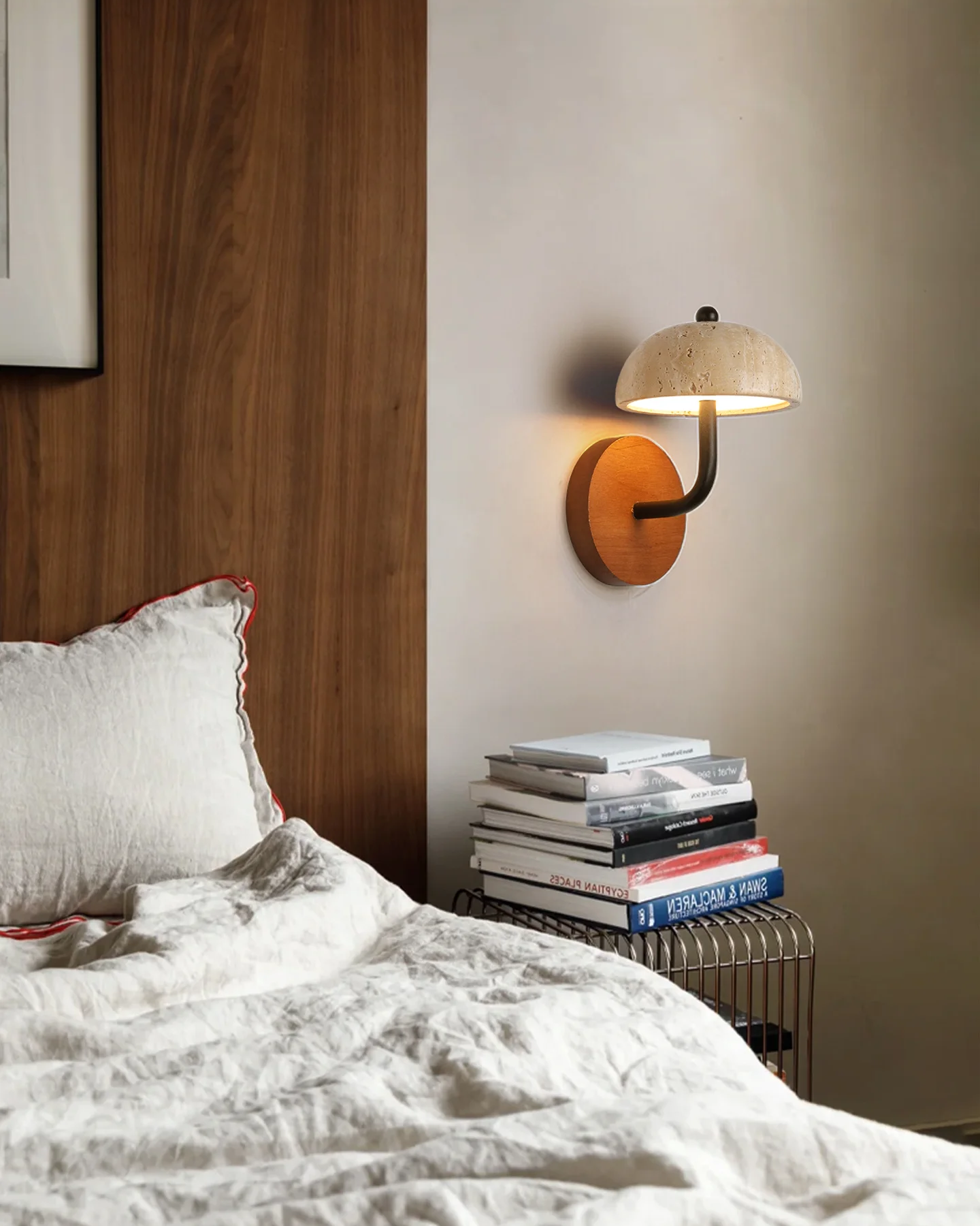 Nook Travertine Wall Sconce
