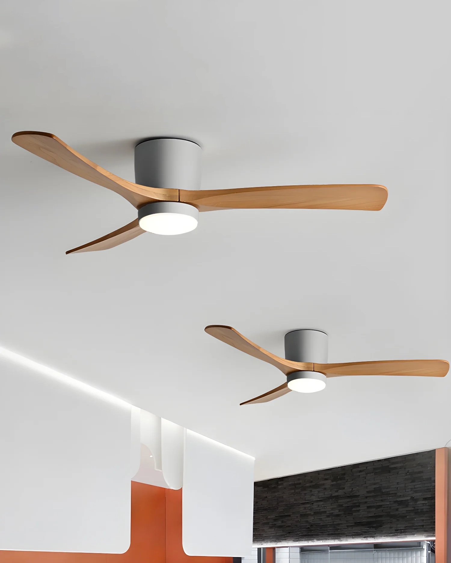 Nordic Wooden Ceiling Fan Light