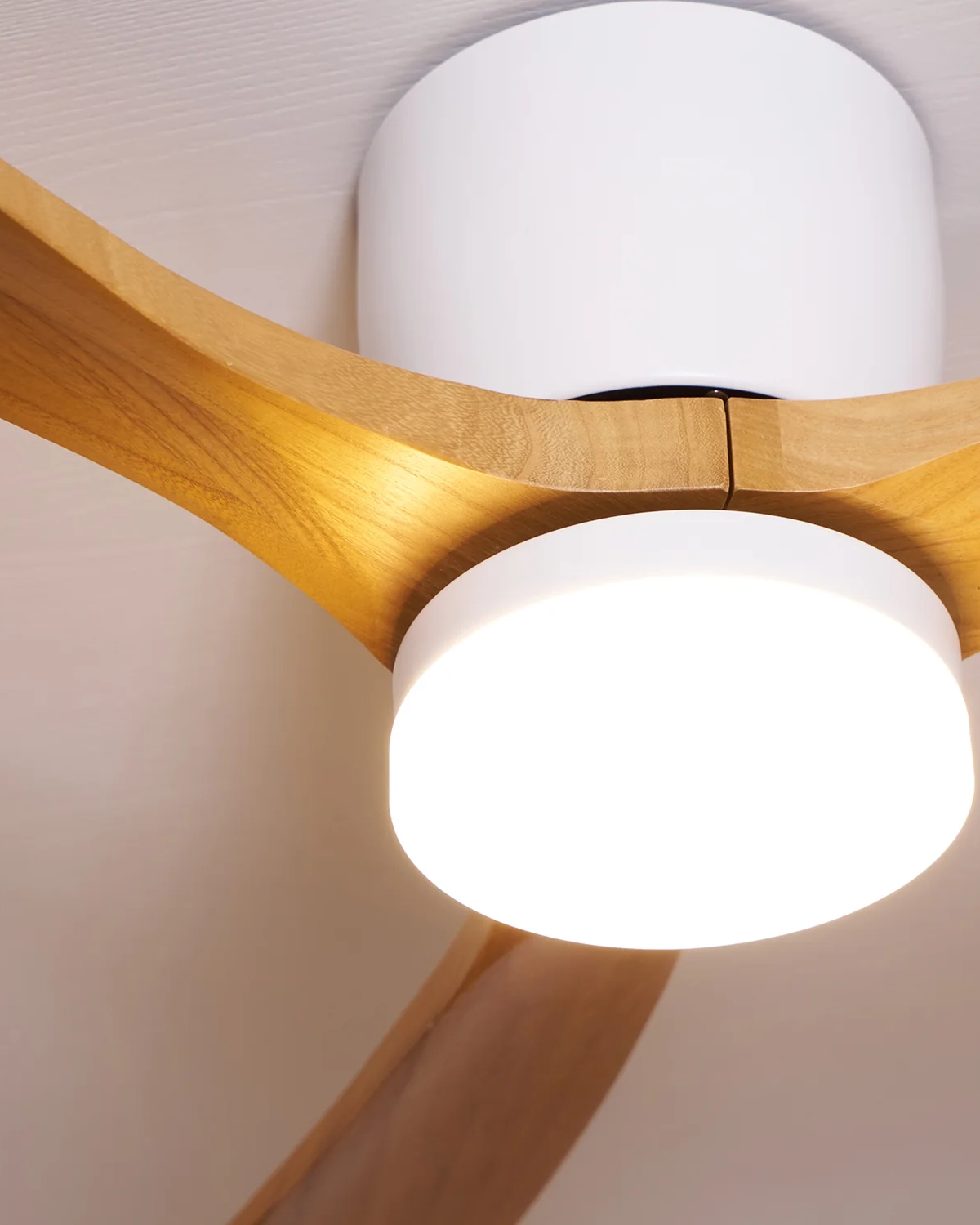 Nordic Wooden Ceiling Fan Light