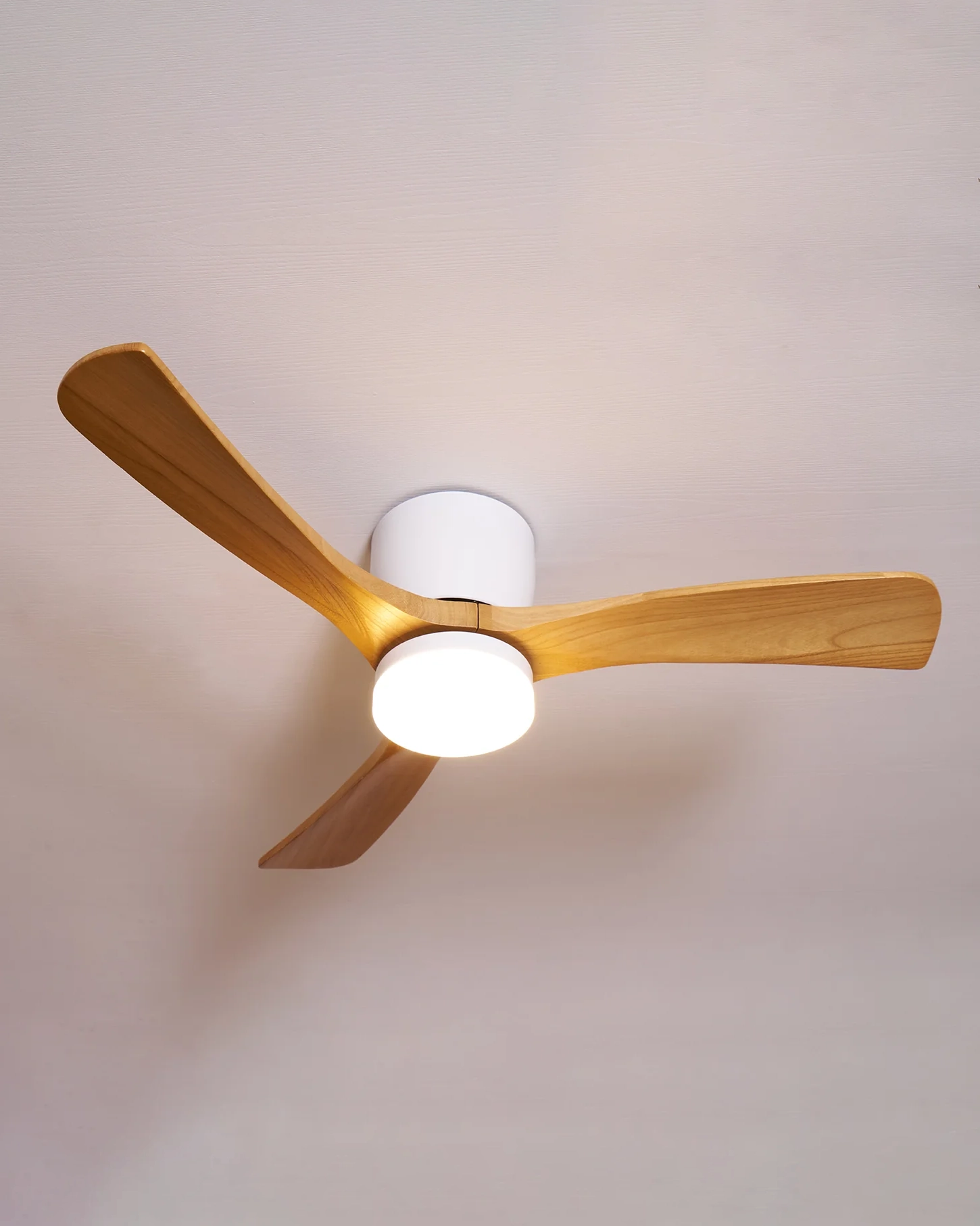 Nordic Wooden Ceiling Fan Light