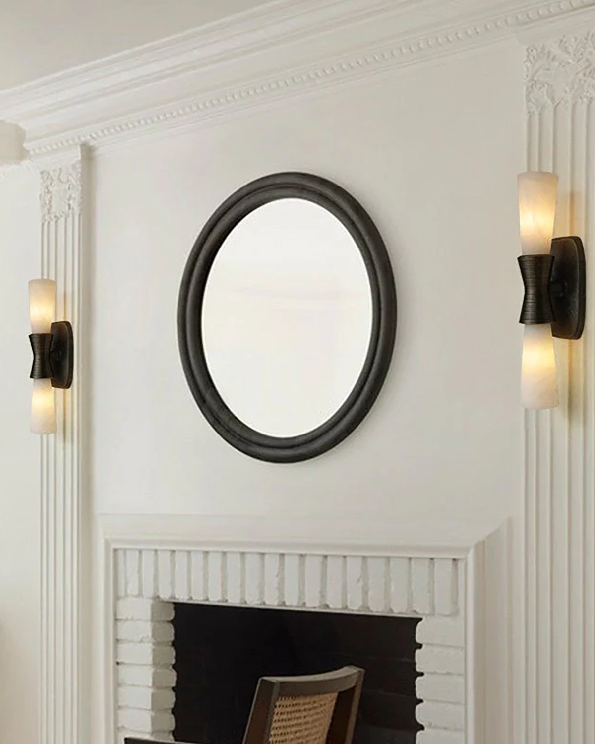 Opal Alabaster Twist Wall Sconce