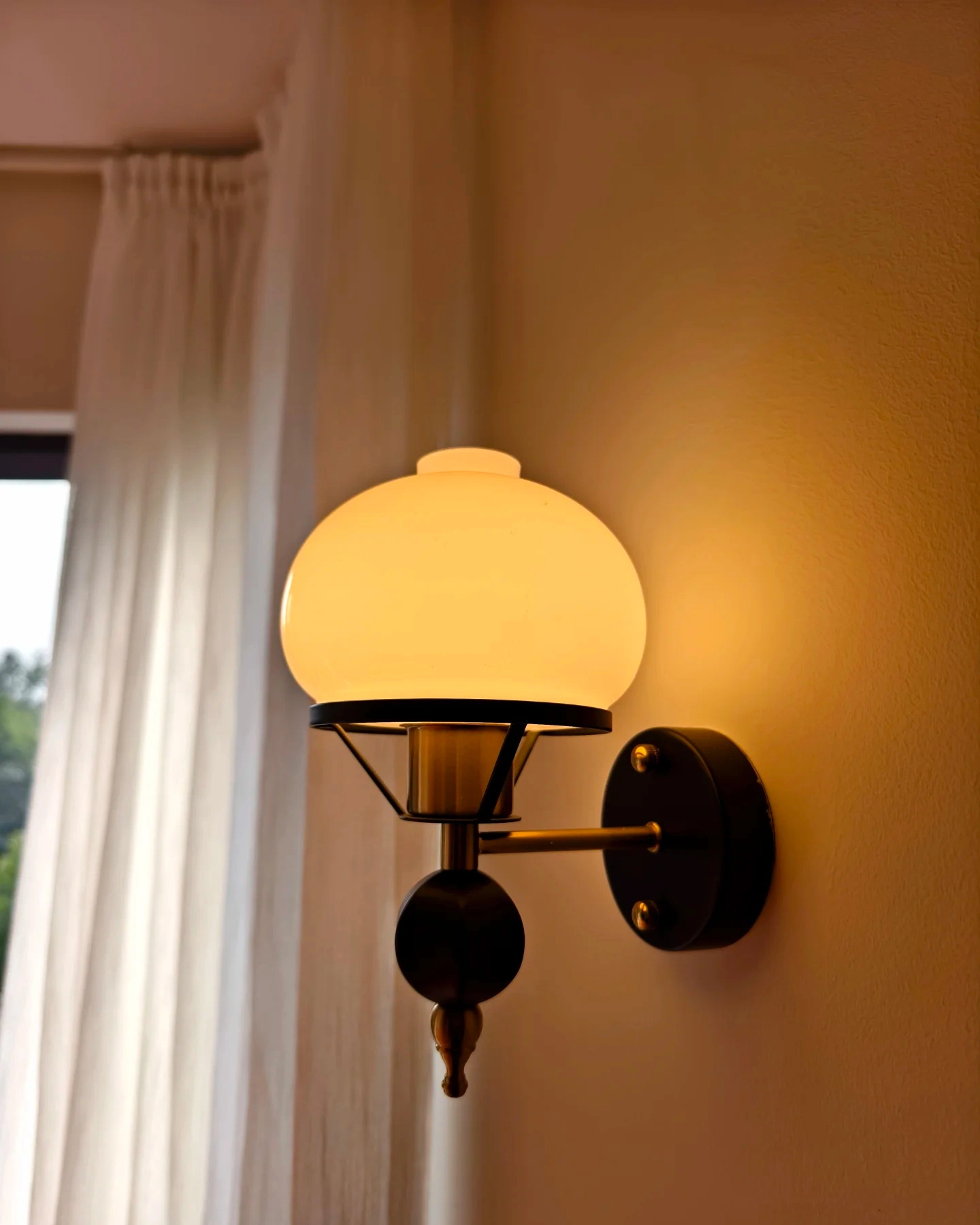 Opal Dome Wall Light