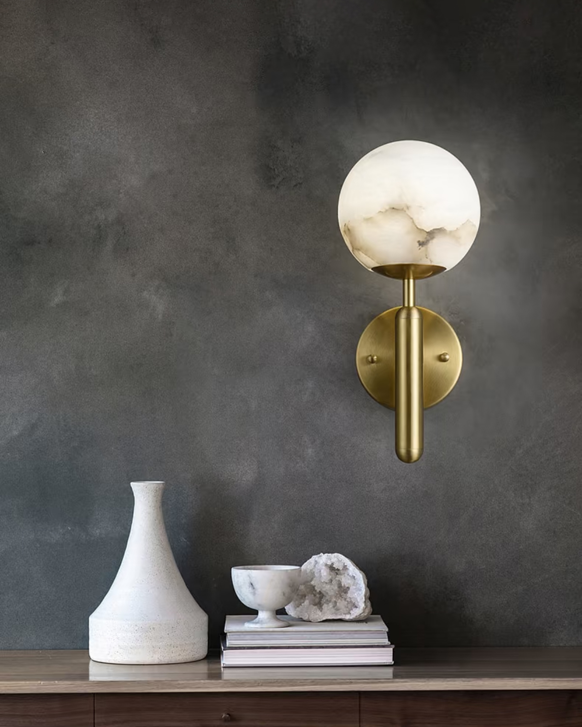 Orbelle Alabaster Wall Light