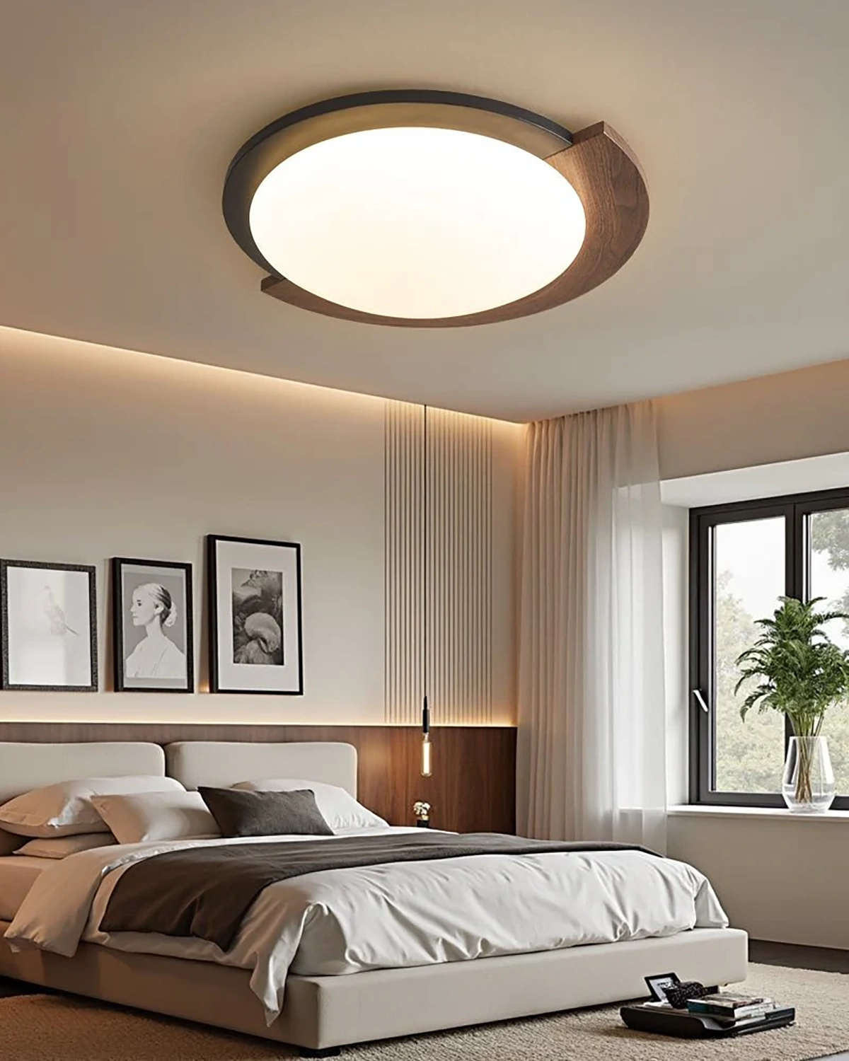 Orwyn Grain Halo Ceiling Light