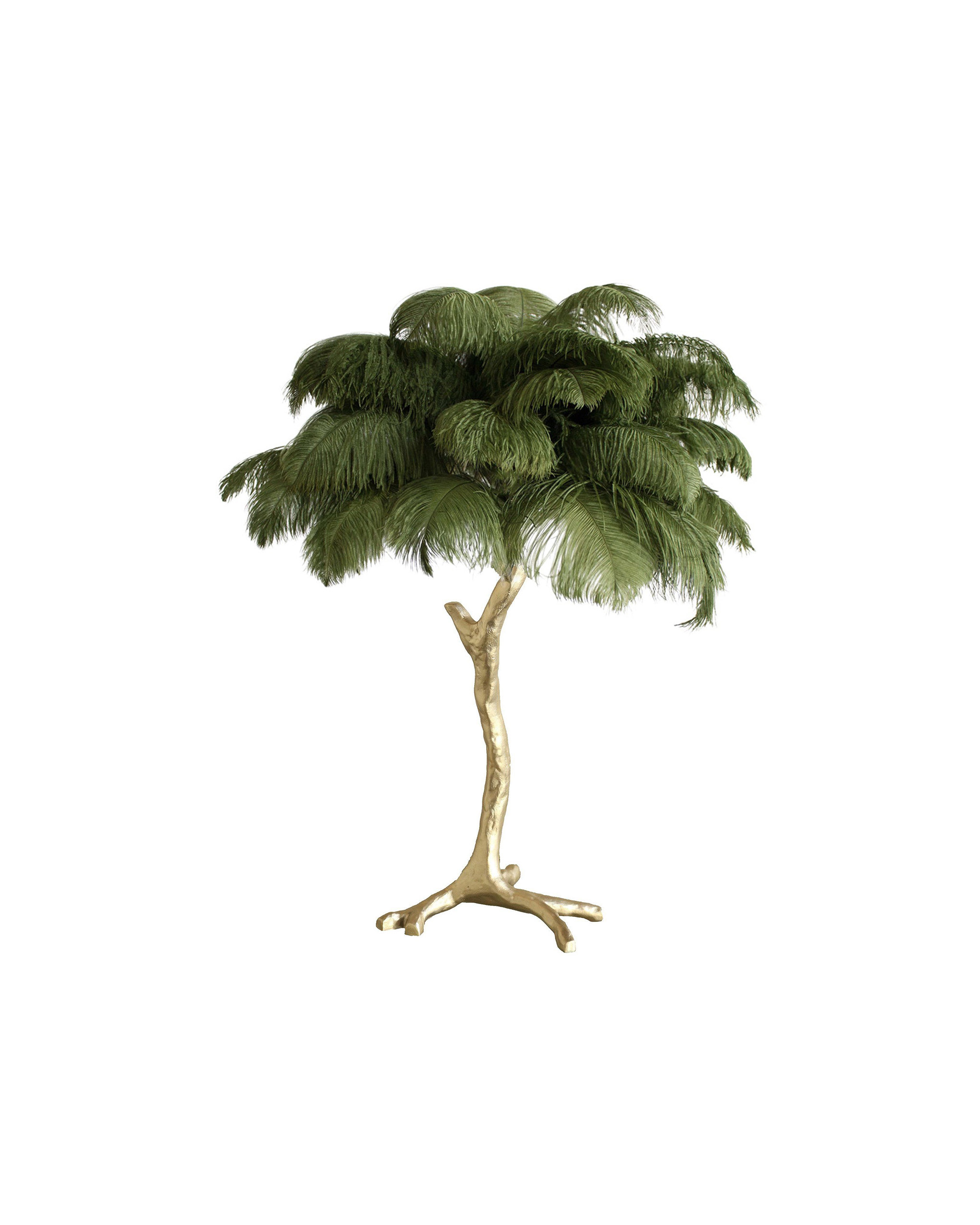 Ostrich Feather Table Lamp