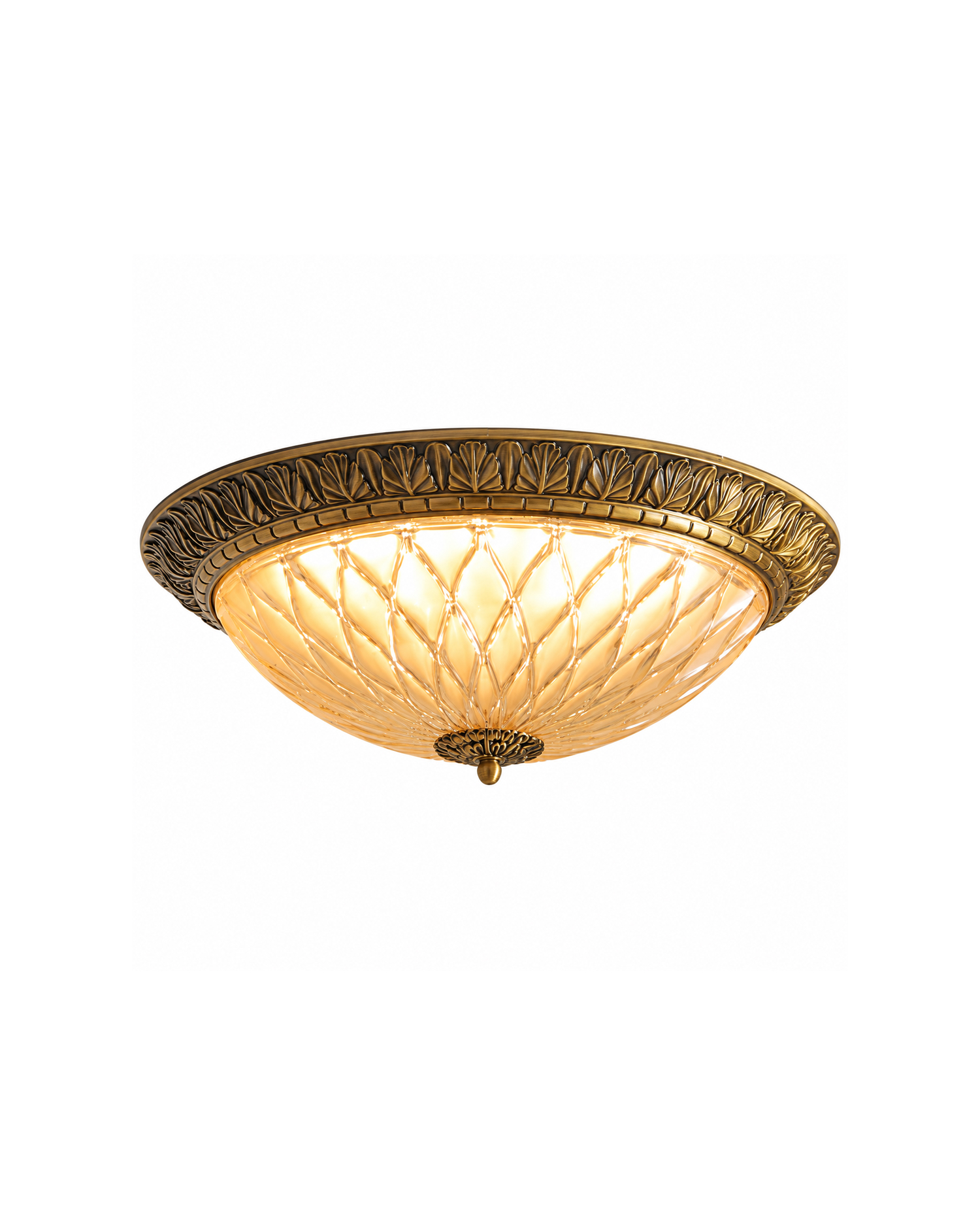 Palmette Glass Ceiling Light