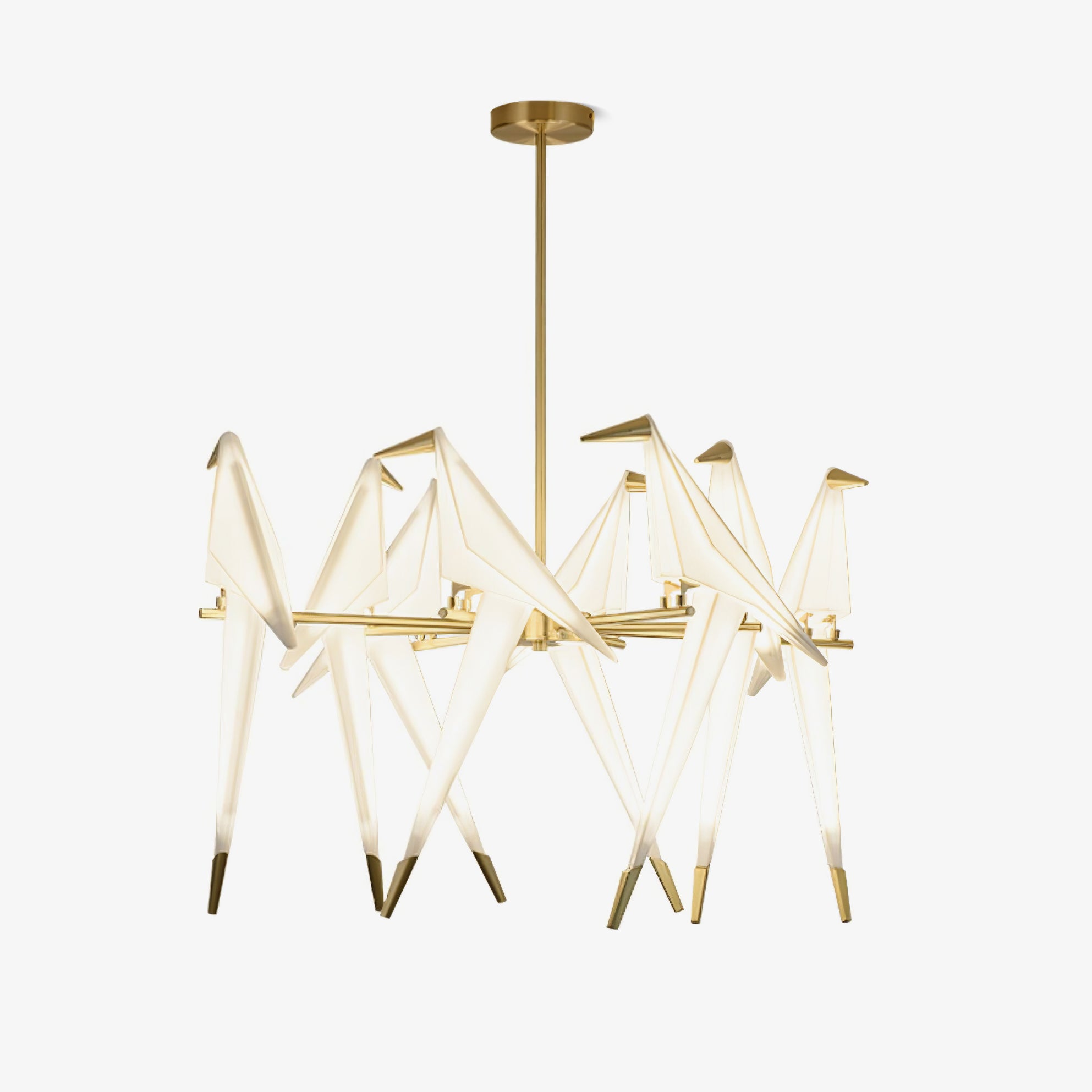 Paper Crane Bird LED Chandelier-elegalight