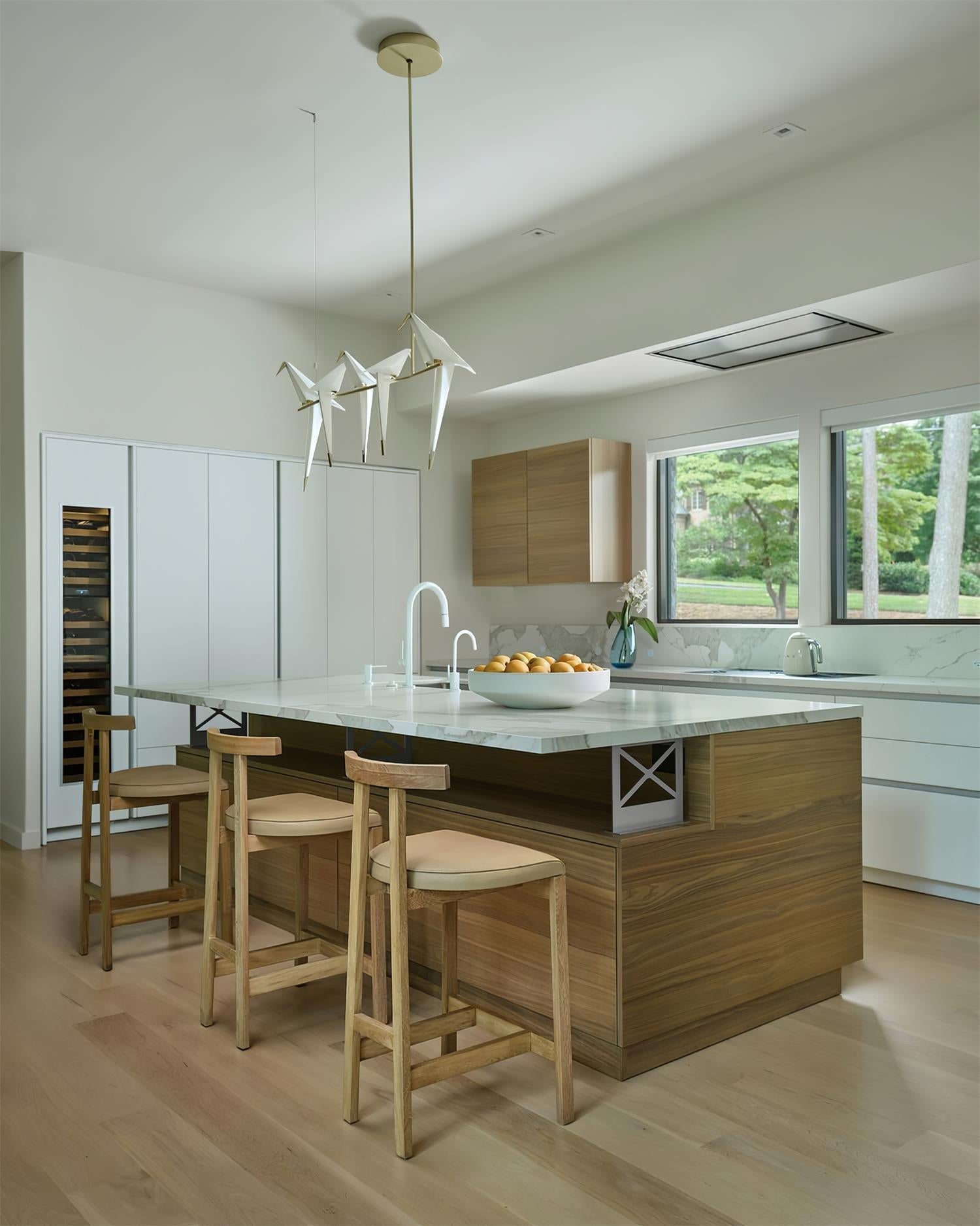 Paper Crane Bird LED Chandelier-elegalight