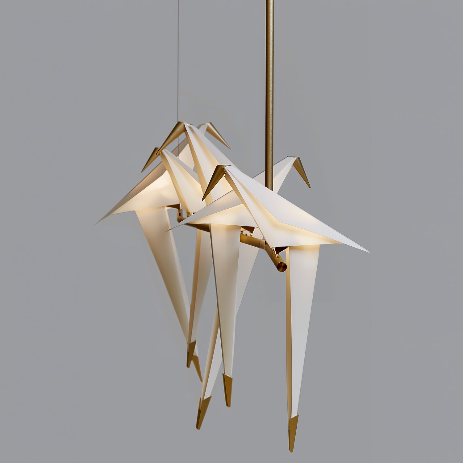 Paper Crane Bird LED Chandelier-elegalight