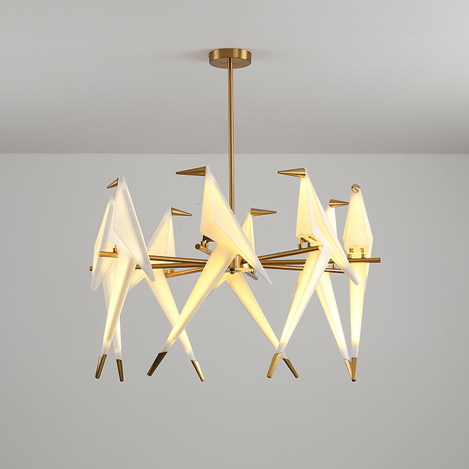 Paper Crane Bird LED Chandelier-elegalight