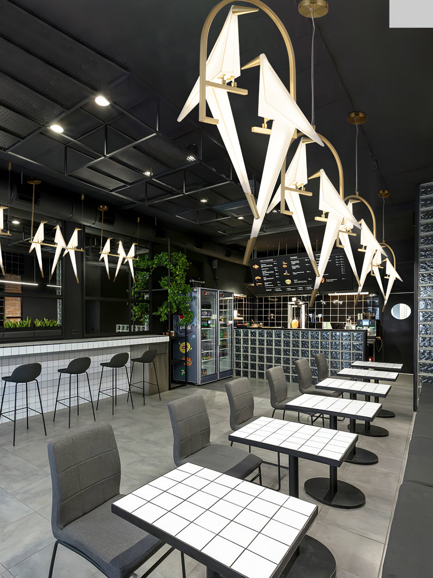 Paper Crane Bird LED Chandelier-elegalight