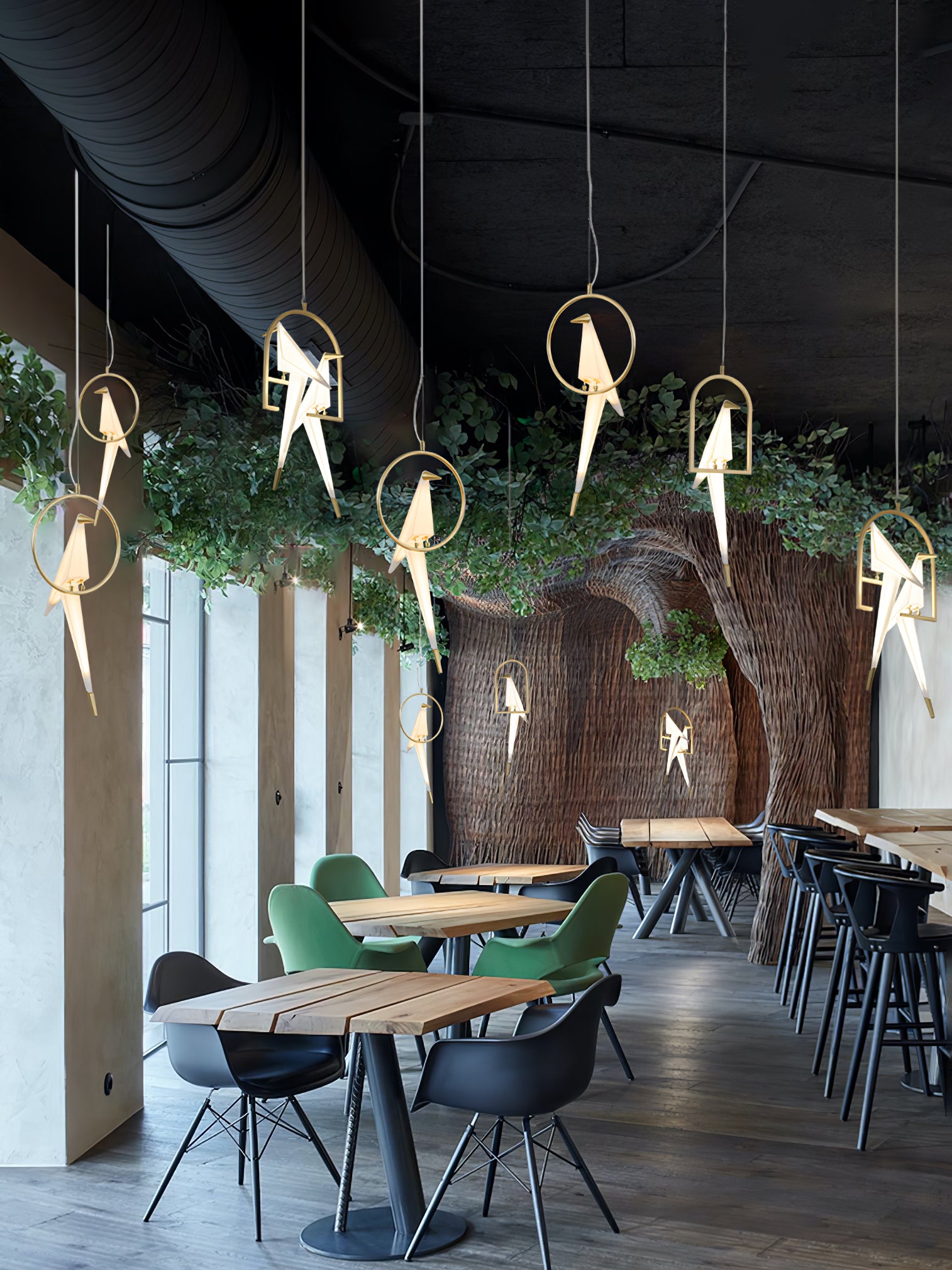 Paper Crane Bird LED Chandelier-elegalight