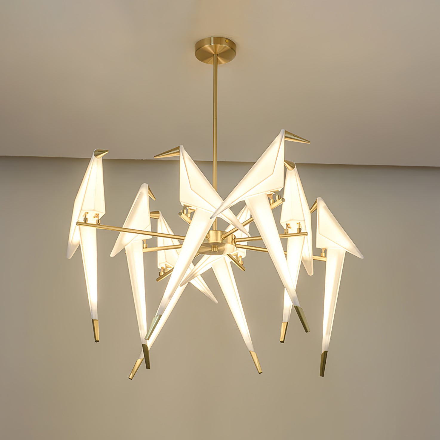 Paper Crane Bird LED Chandelier-elegalight