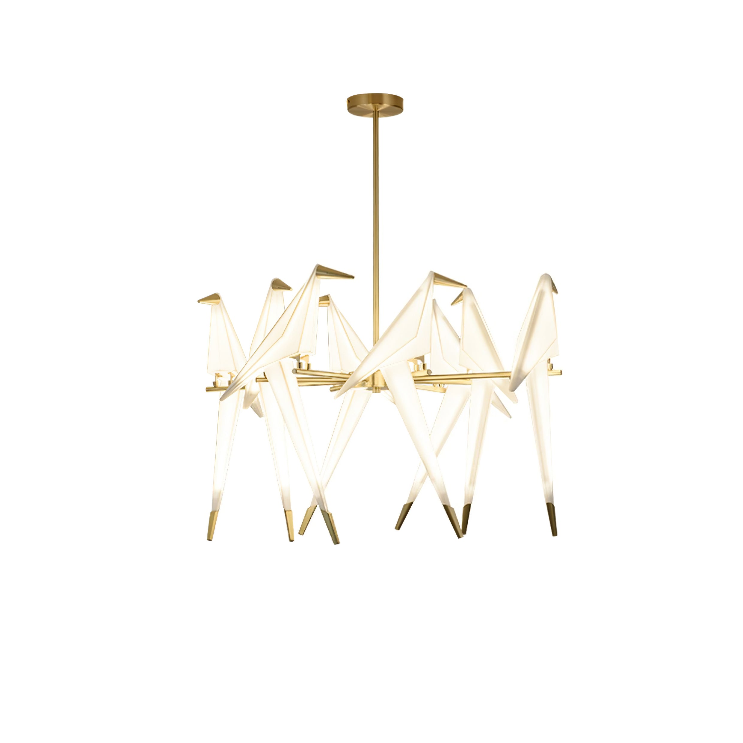 Paper Crane Bird LED Chandelier-elegalight