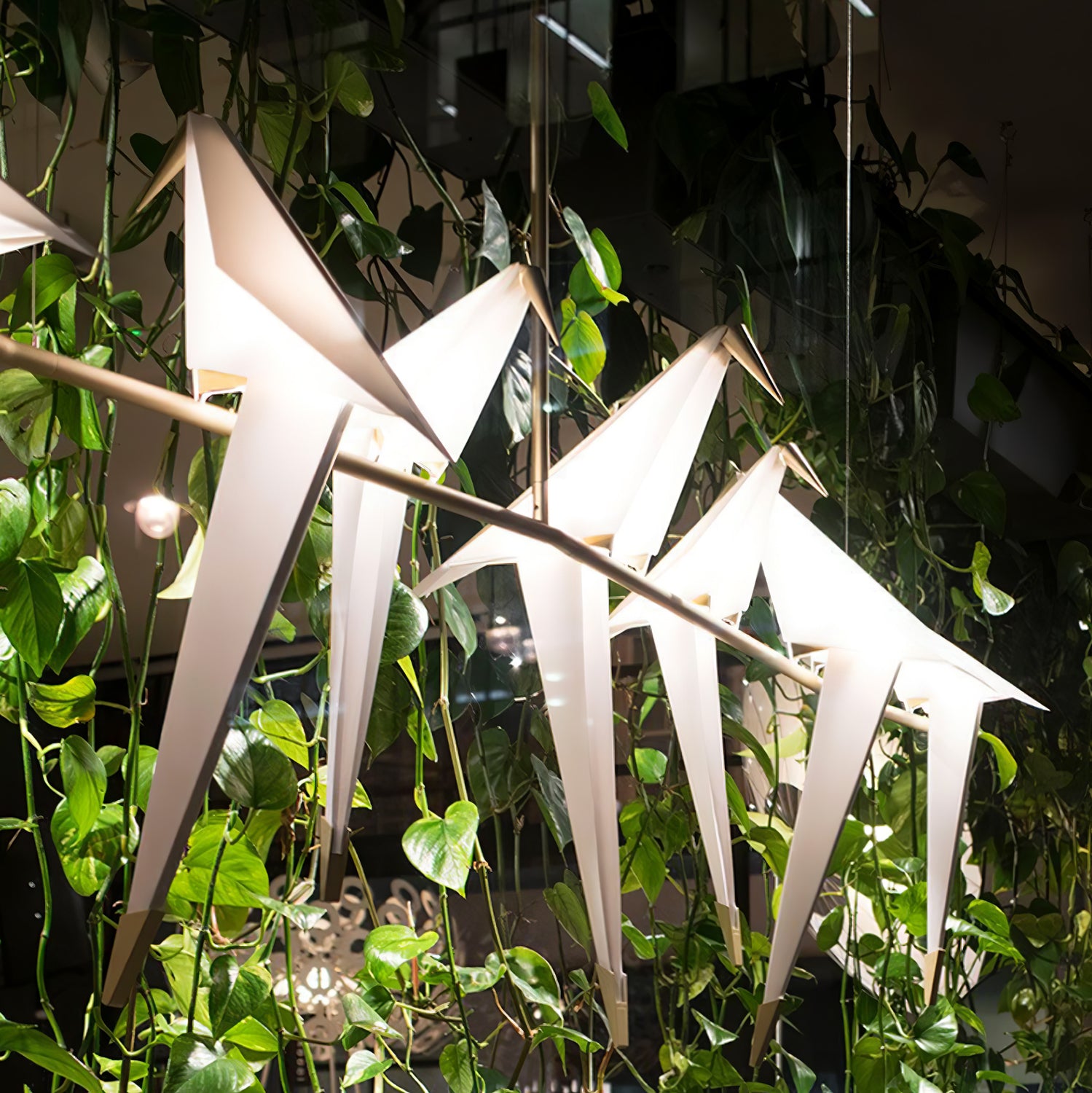 Paper Crane Bird LED Chandelier-elegalight
