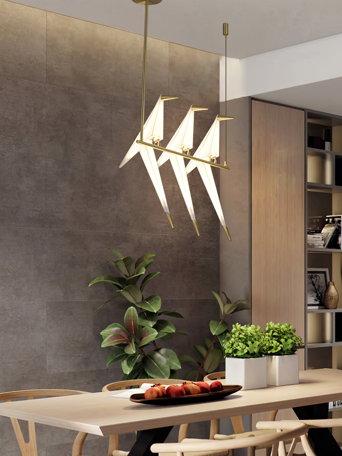 Paper Crane Bird LED Chandelier-elegalight