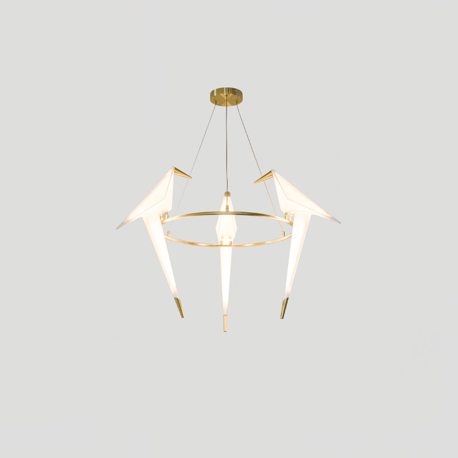 Paper Crane Bird LED Chandelier-elegalight