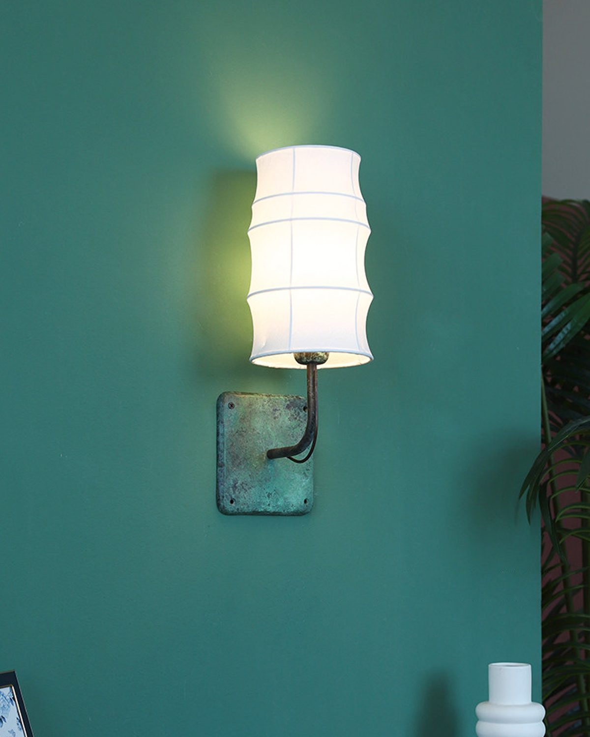 Patina Veil Fabric Wall Sconce